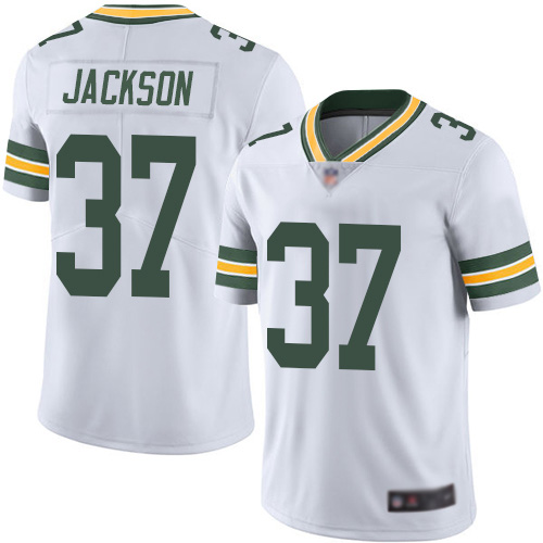 Green Bay Packers Limited White Men #37 Jackson Josh Road Jersey Nike NFL Vapor Untouchable